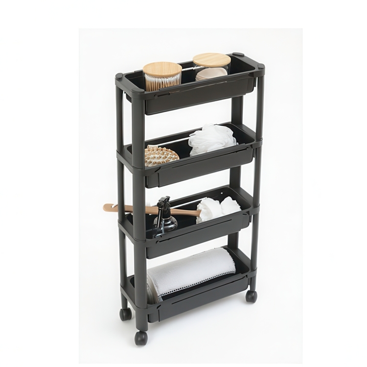 Storage trolley, 4 TIERS EXTEND TROLLEY, 37,5~60 x 15 x H 78,5 cm