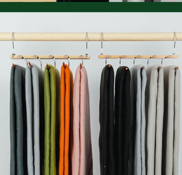 Hanger for 5 pants, CASCADE PANT HANGER, Nature / Grey