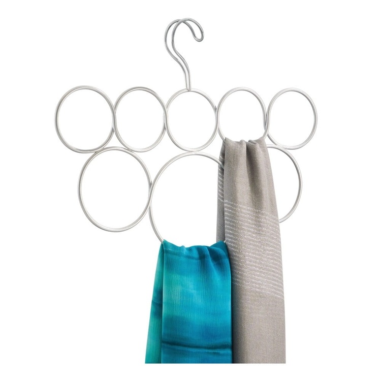 Hanger in metal, for shawls and scarves, 8 LOOP