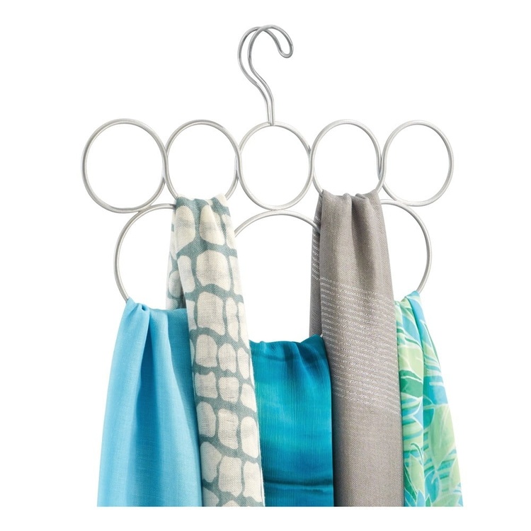 Hanger in metal, for shawls and scarves, 8 LOOP