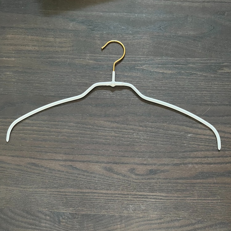 Hanger, Extra thin, Anti-Slip, MAWA SILHOUETTE LIGHT, 42 cm, White / Gold