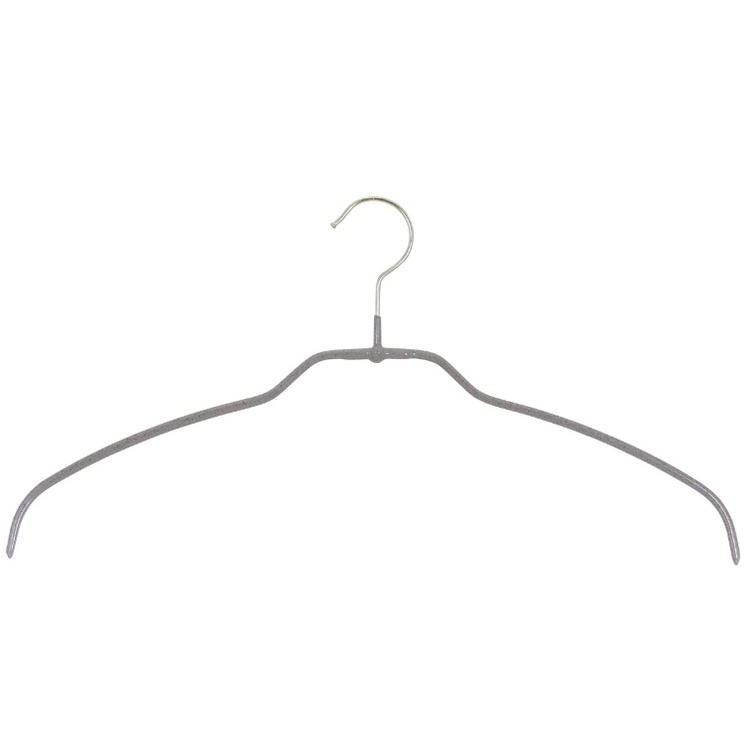 Hanger, Extra thin, Anti-Slip, MAWA SILHOUETTE LIGHT, 42 cm, Grey-Beige