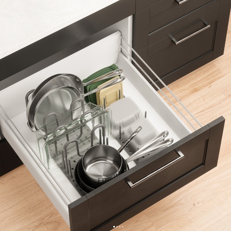 Lid & Pan organizer, PEGGY COOKWARE ORGANIZER, Umbra, Grey