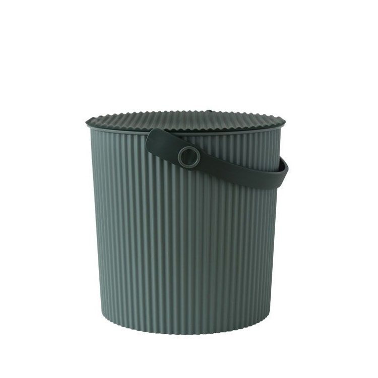 Bucket / basket with lid, MEDIUM OMNIOUTIL, 10 L, Baked Green