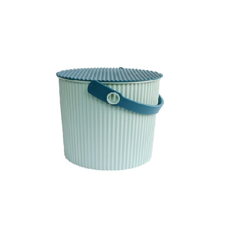 Bucket / basket with lid, MEDIUM OMNIOUTIL, 10 L, Light Blue