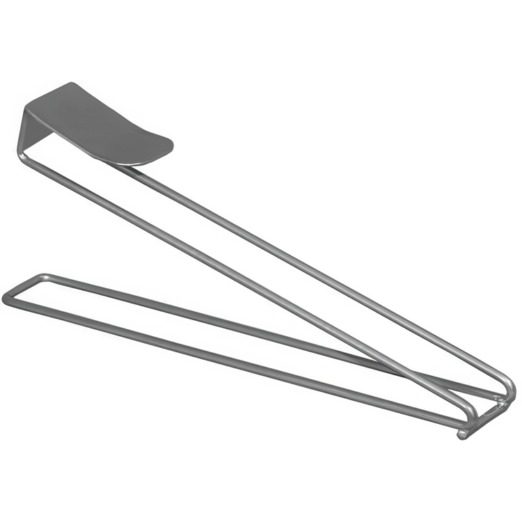 Coffee Capsule Dispenser, Under Shelf, SLIDING RACK, 28 x 4 x 8 cm, Silver