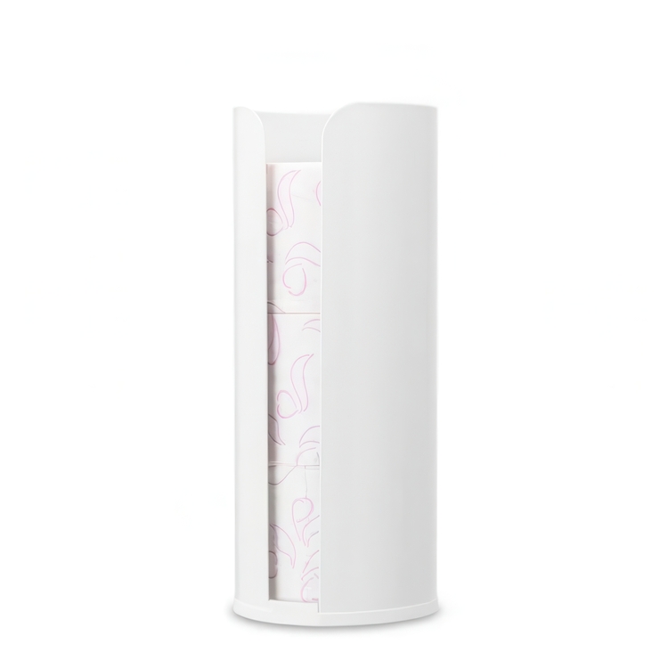 Holder for toilet paper, Metal, RENEW, Ø 13 x H 32 cm, White