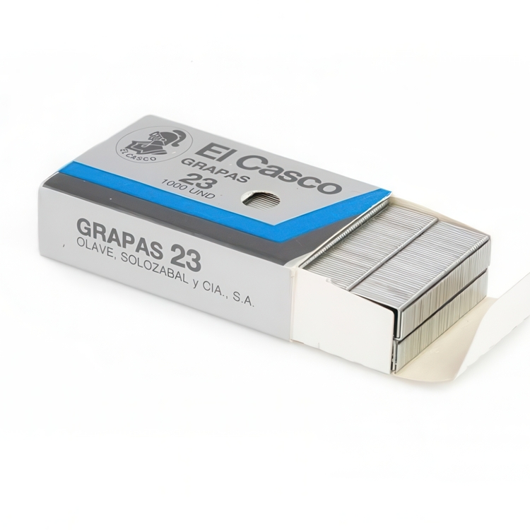 Staples, Set of 1000, EL CASCO No 23, Silver