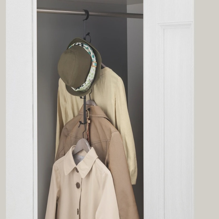 Hanging storage for bags, SMART CLOSET HANGER, Yamazaki