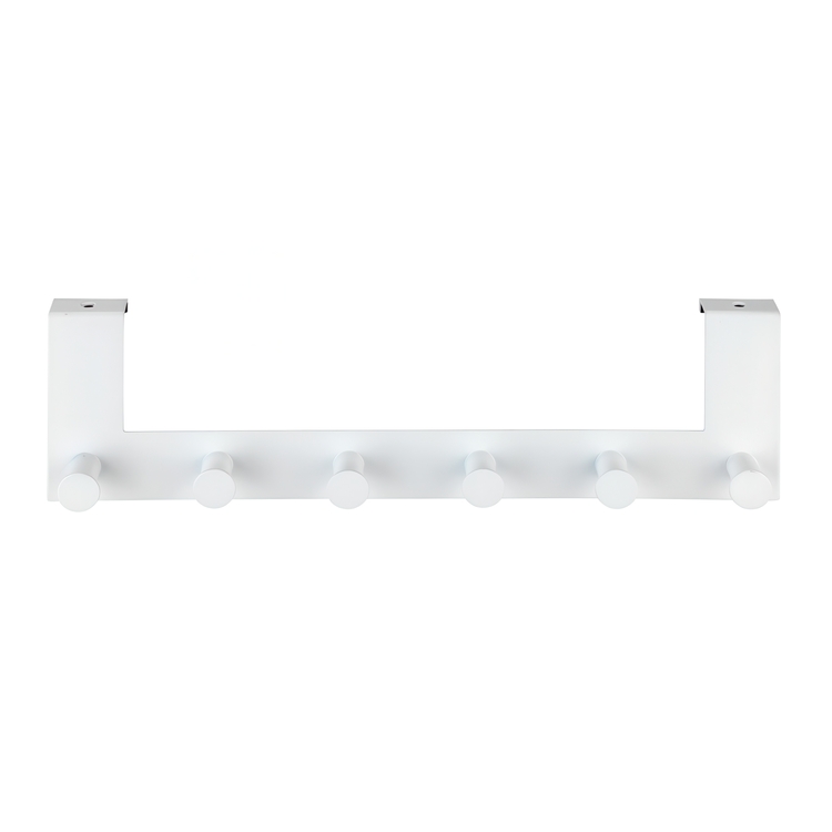 Hanger for thin door, 6 hooks, CELANO, 2 cm, Metal