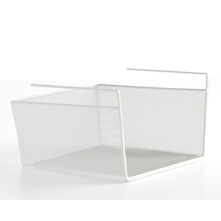 Hanging basket / extra shelf, CESTA COLGANTE MESH, 30 x 25 x H 15 cm, White