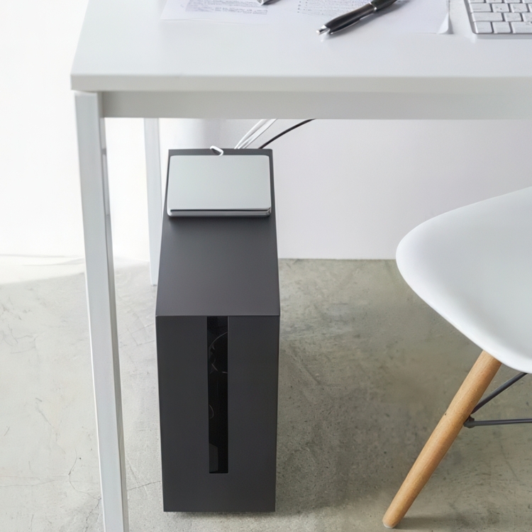 Cable organizer with Casters, TOWER LARGE CABLE BOX, Yamazaki