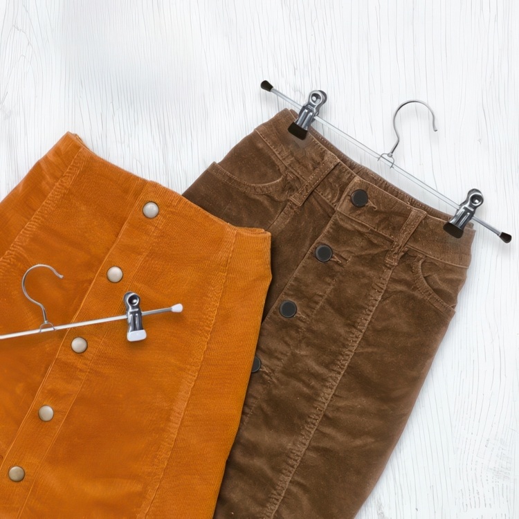 Classic Hanger for skirts, Metal, MAWA KLAMMERN CLIP, 30 cm