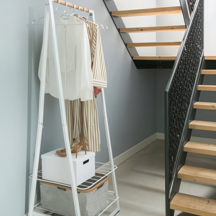 Clothing rack with Shelves, BRABANTIA LINN SMALL, 60,6 x 57 x H 190 cm