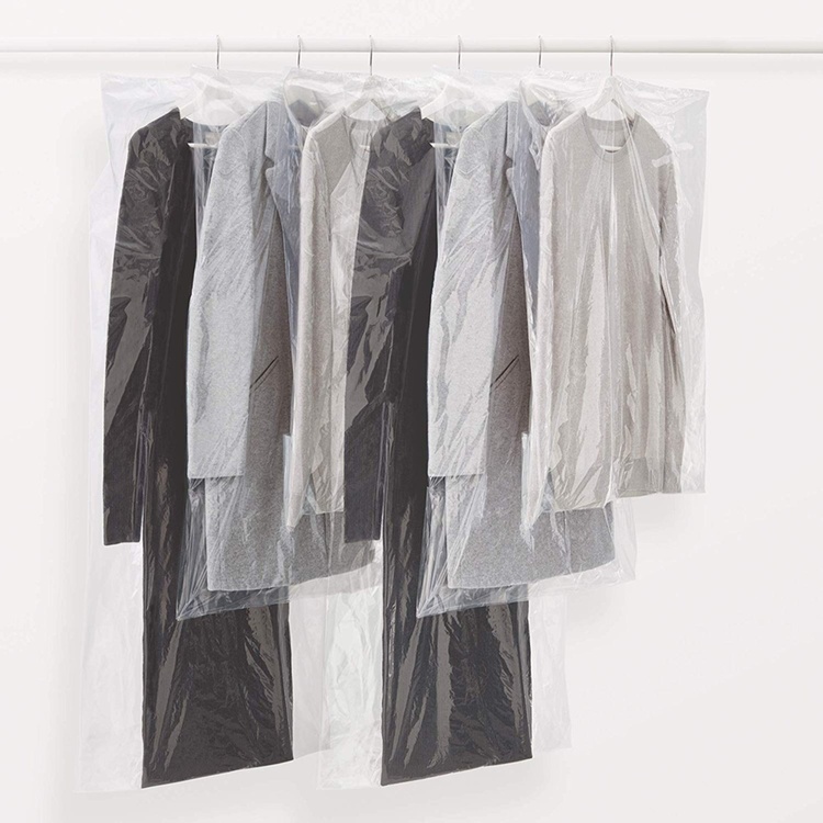 Cloth covers /Transparent Bags, Scented, Short + Long, Set of 6, SACOS GUARDARROPA, Clear