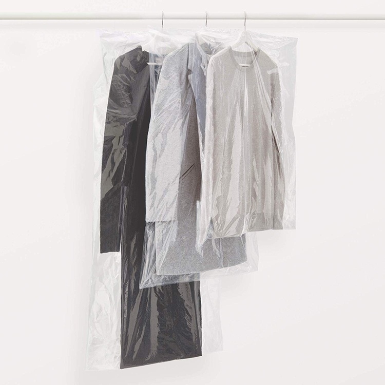 Cloth covers /Transparent Bags, Extra Long, Set of 3, SACOS GUARDARROPA, 65 x H150 cm, Clear