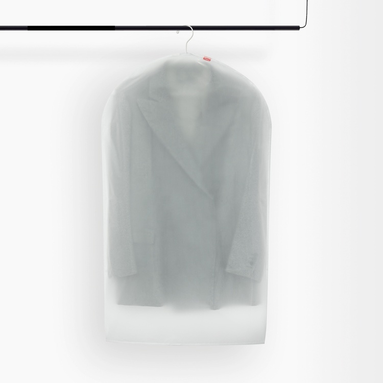 Dress cover / Garment bag, Short, MILKY WHITE SMALL, 60 x H 100 cm, Transparent White