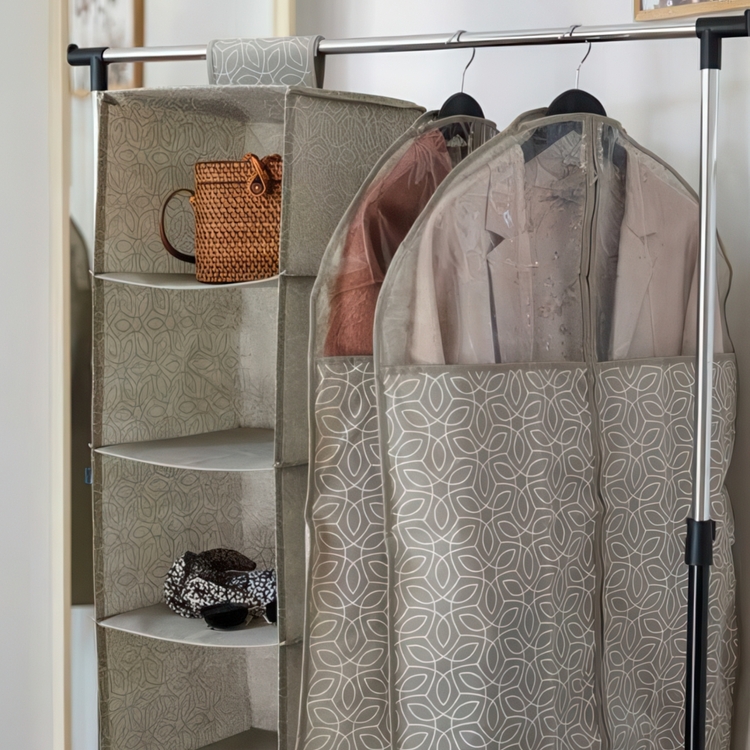 Dress cover / Garment bag, BALANCE, 60 x H 100, Taupe