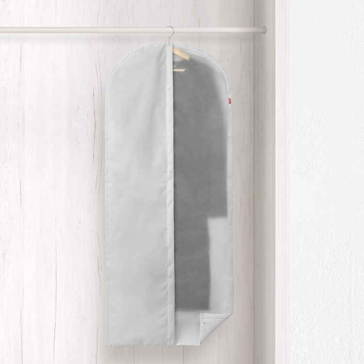  Garment bag, Extra Long, RAYEN PREMIUM, 60 x 5 x H 150 cm, Light Grey