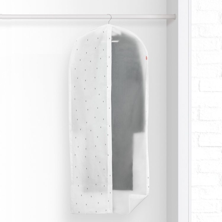 Dress cover, Extra Long, RAIN, 60 x 5 x H 150, Clear / White