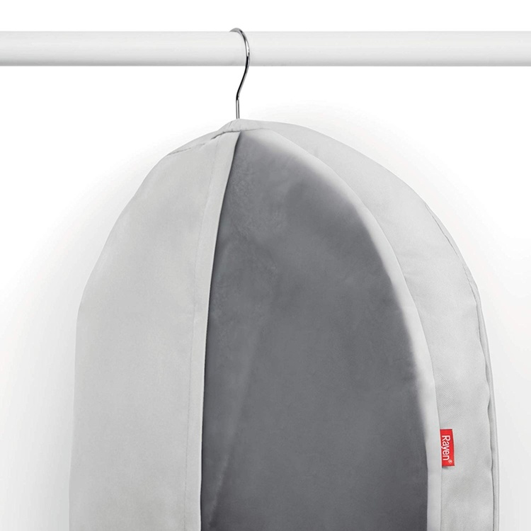 Dress cover / Garment bag, Short, RAYEN PREMIUM, 60 x 5 x H 100 cm, Light Grey