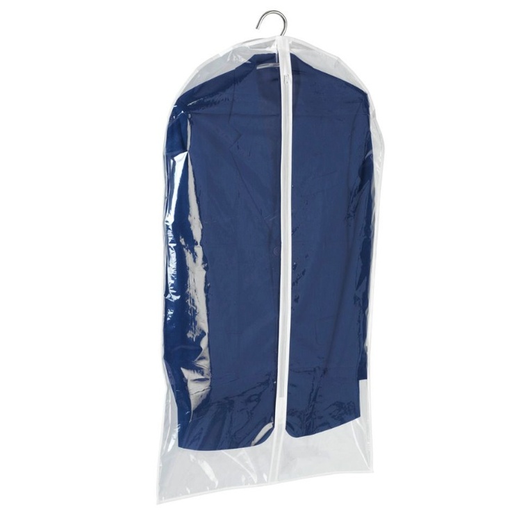 Dress cover / Garment bag, Short, KLEIDERSACK, 60 x H 100 cm, Transparent