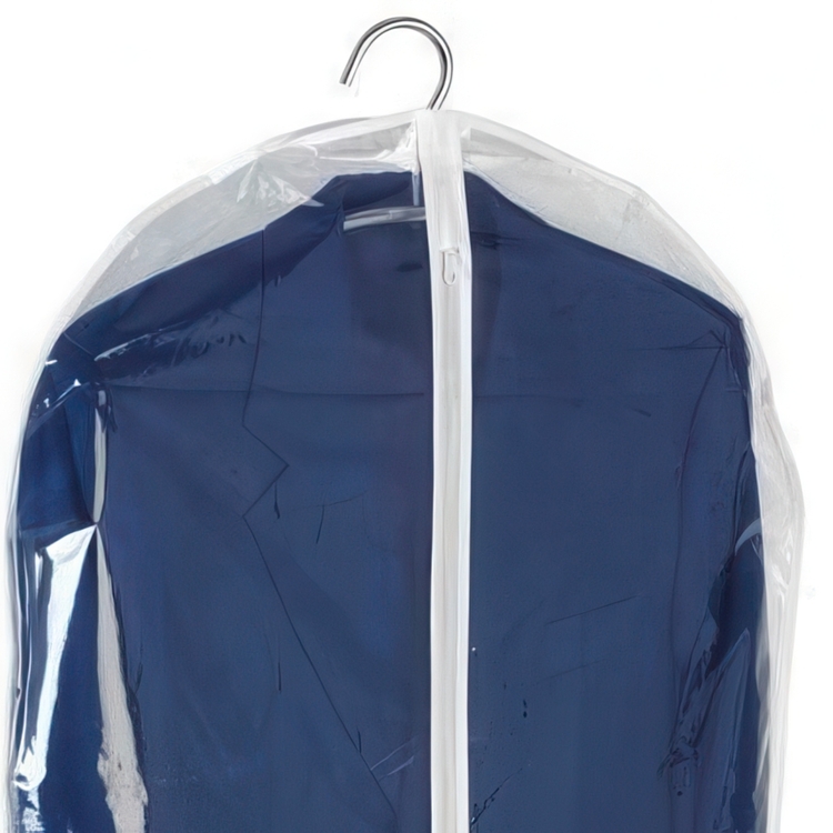 Dress cover / Garment bag, Short, KLEIDERSACK, 60 x H 100 cm, Transparent