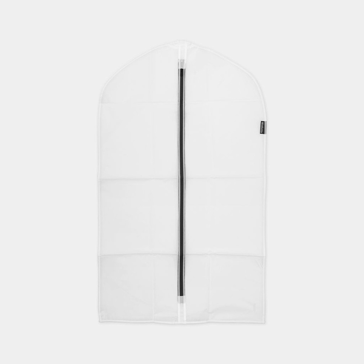 Clothes Cover, Short, Set of 2, BRABANTIA - MEDIUM - 60 x H100 cm, Transparent / Black