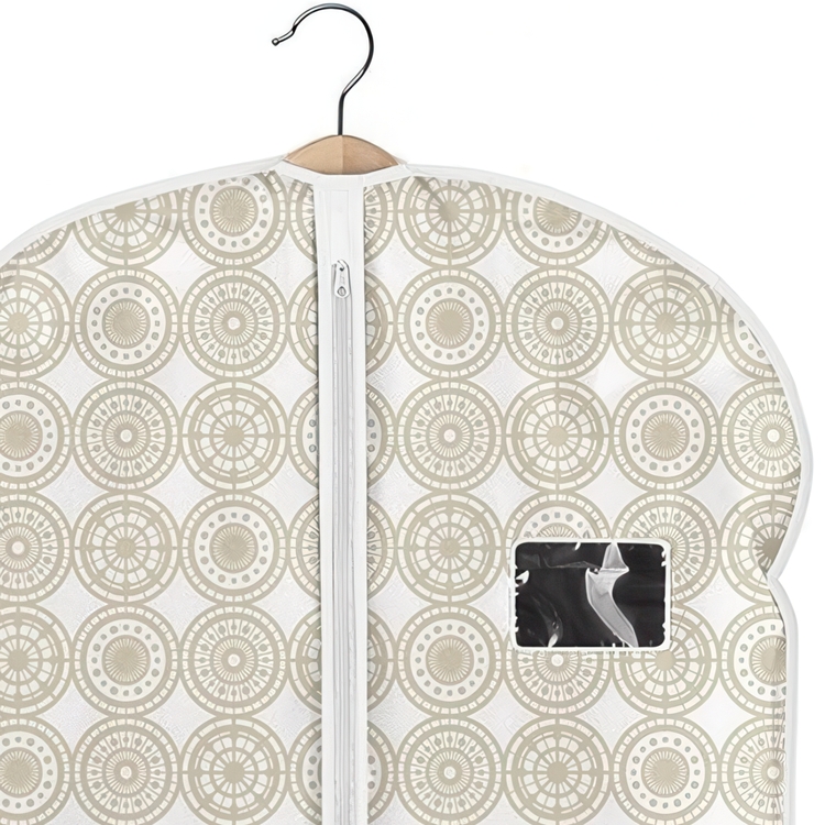 Dress cover / Garment bag, Long, ELLA SAND, 60 x H135 cm, White / beige