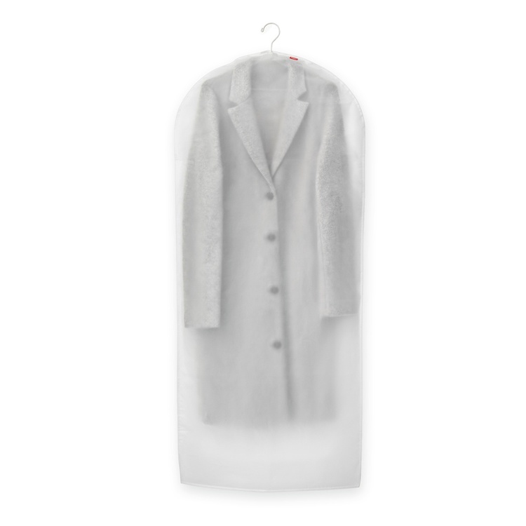 Dress cover / Garment bag, Long, MILKY WHIT MEDIUM , 60 x H 135, Transparent / Milky White