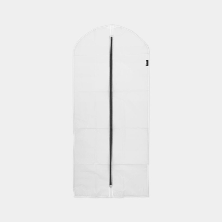 Clothes Cover, Long, Set of 2, BRABANTIA - LARGE - 60 x 135 cm, Transparent / Black