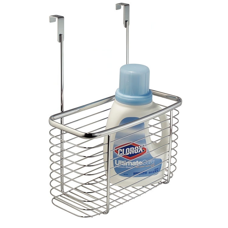 Basket for cabinet door, High, ID CABINET BASKET, 15 x 28 x H 35 cm,Silver