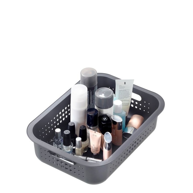 Basket, SMARTSTORE 6L BASKET RECYCLED, 37 x 28 x H10 cm, Grey