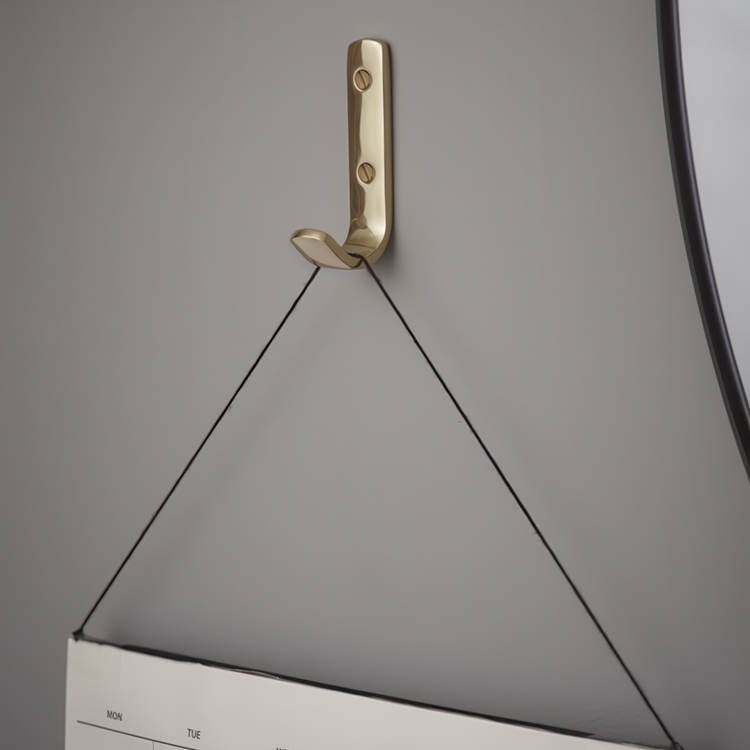Hook, SKOLKROK 1021, H 8 cm, Brass