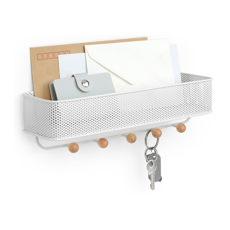 Hooks with shelf, ESTIQUE, Umbra, 32 x 9 x H 9 cm