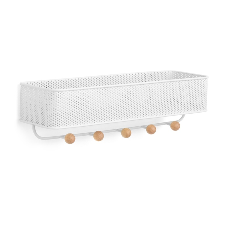 Hooks with shelf, ESTIQUE, Umbra, 32 x 9 x H 9 cm