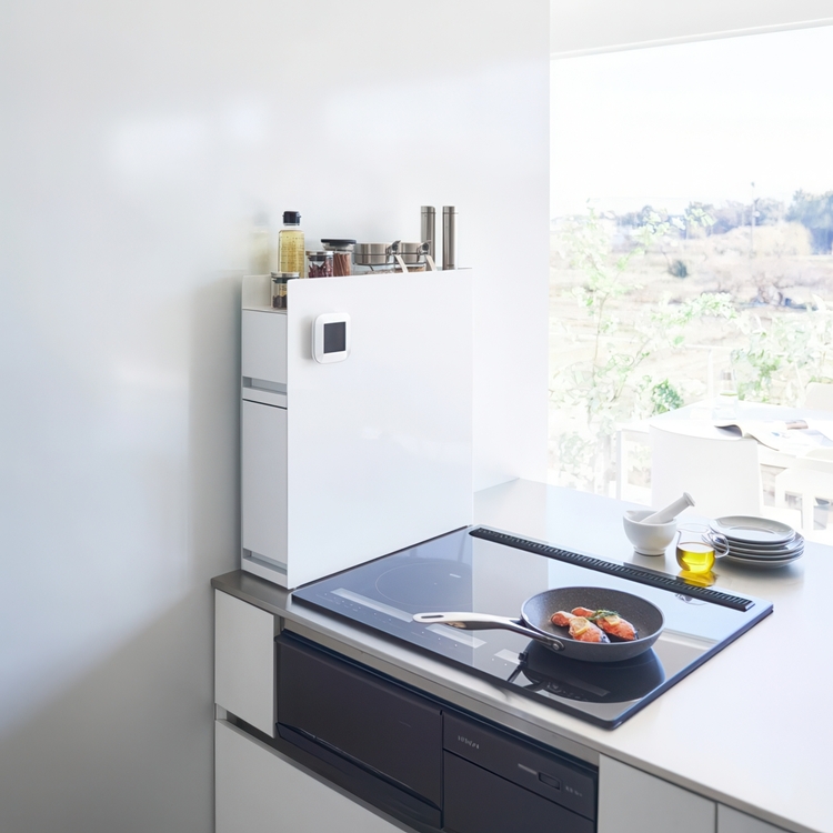 Steel cabinet, 2-TIERED PULL-OUT SEASONING RACK, 50 x 12,5 x H 52,5 cm, Yamazaki