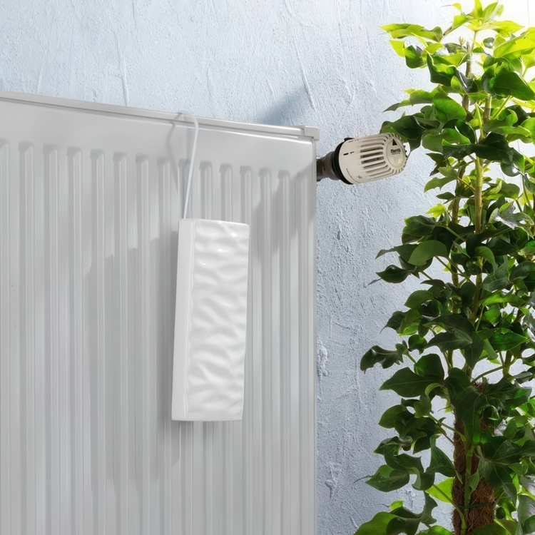 Hanging humidifier, Ceramic, WAVES LUFTBEFEUCHTER, White