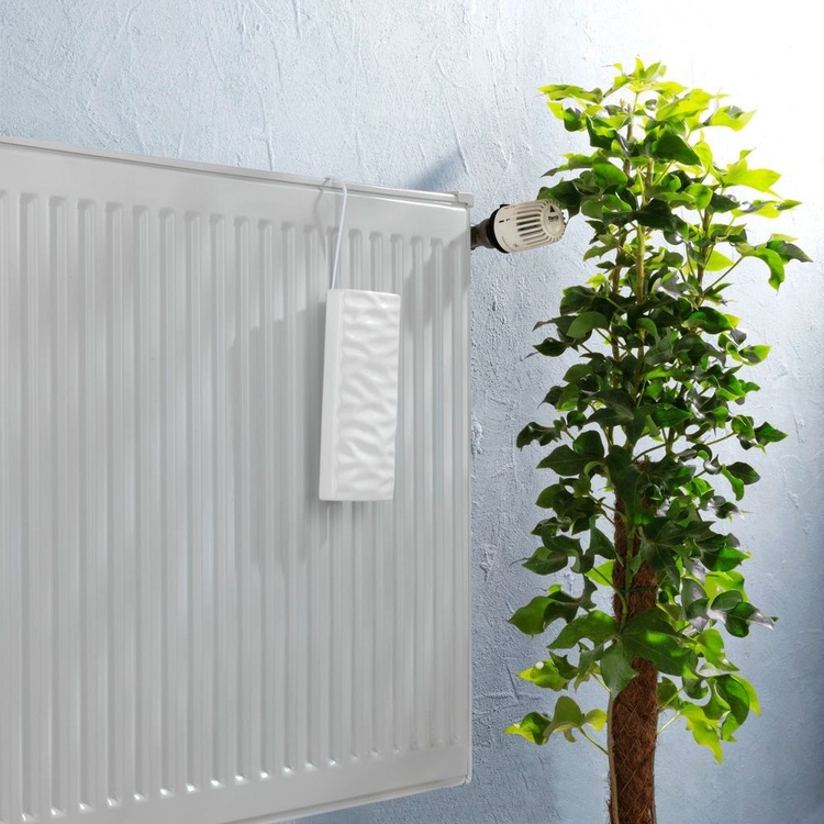 Hanging humidifier, Ceramic, WAVES LUFTBEFEUCHTER, White