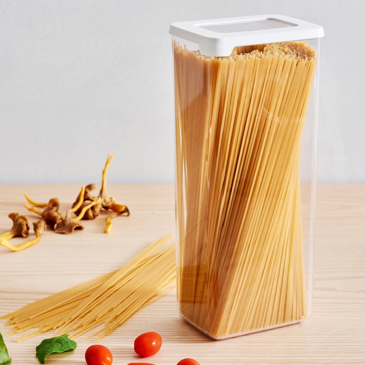 Airtight container Spagetti, 2,25 L, VISION, Clear / White