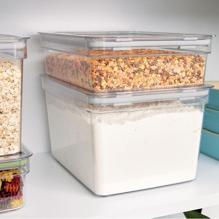 Airtight Container, 4,8 L, iD FRESH LARGE TALL CANISTER, 20 x 26,5 x H 15 cm , Transparent 