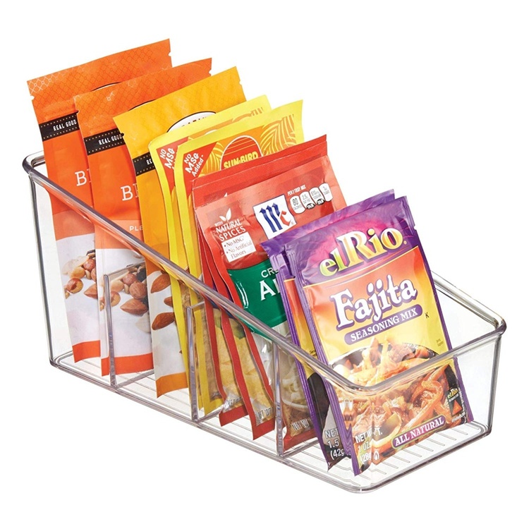 Cabinet Bin, PACKET ORGANIZER, 13 x 27 x H 13 cm, Transparent