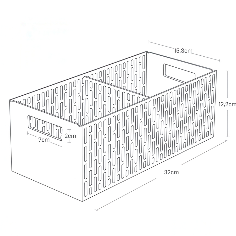 Basket for Vegetables, YAMAZAKI TOWER, 15,3 x 32 x H 12,2 cm