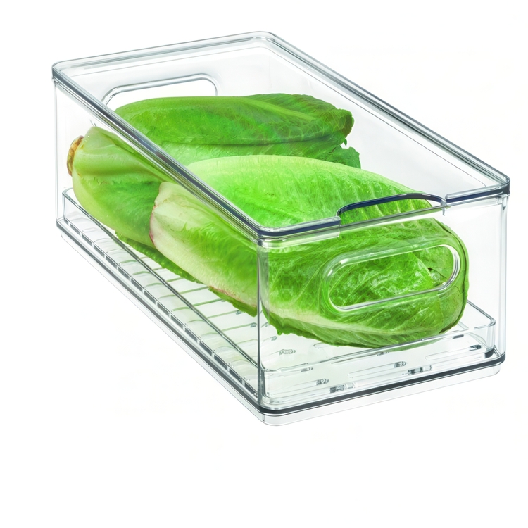 Storage Box , THE HOME EDIT PRODUCE BIN, 15,2 x 30,5 x H10,8 cm, Transparent