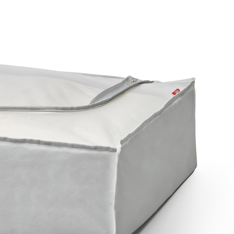 Box under-bed storage, RAYEN PREMIUM, 45 x 103 x H 16 cm, Light grey