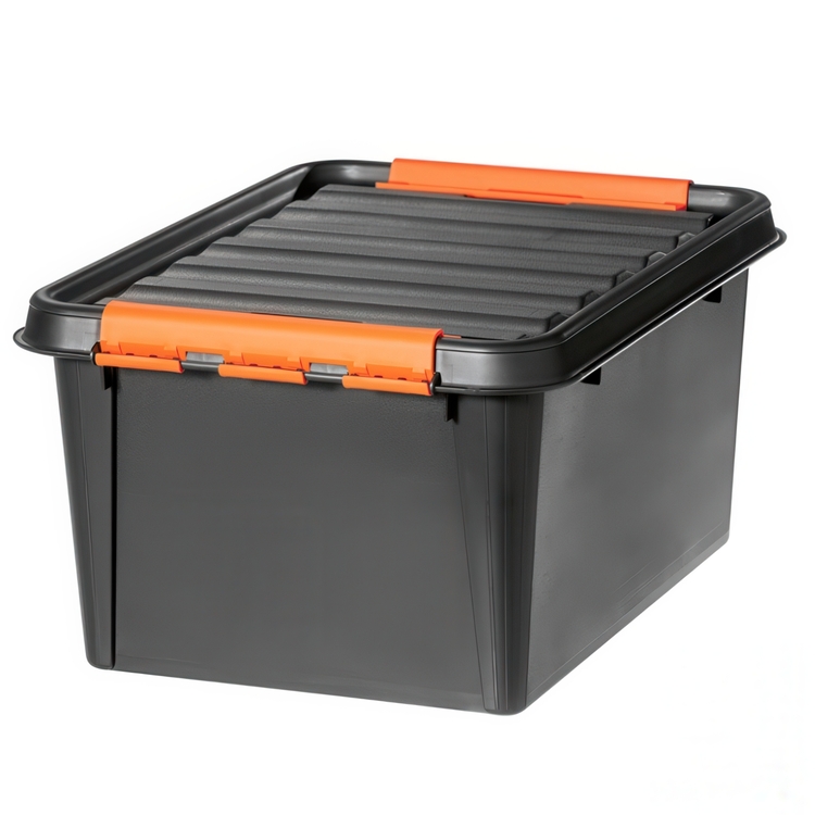 Storage Box, Extra durable, SMARTSTORE 31L PRO 50 x 39 x 26 cm, Black