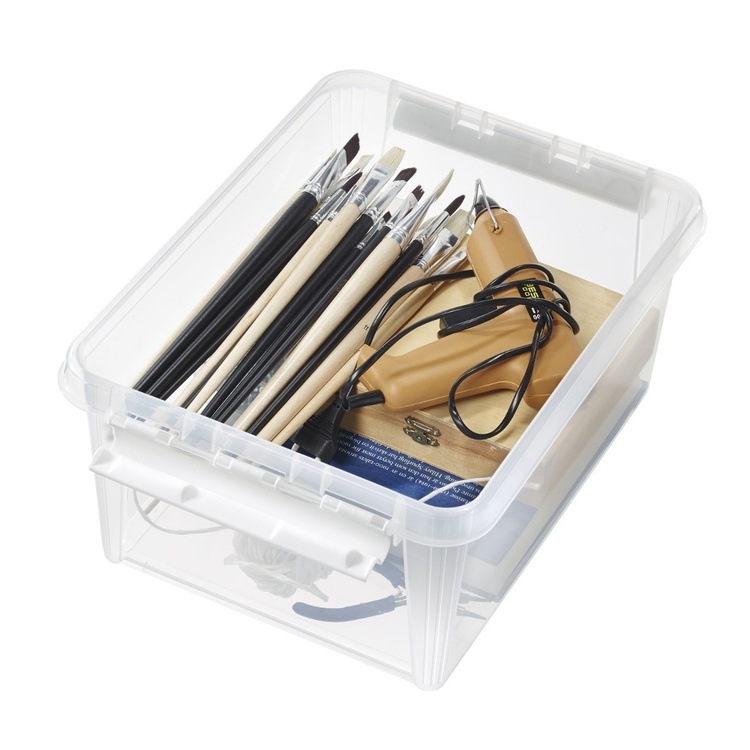 Box, SMARTSTORE 14L HOME, 40 x 30 x H18 cm, Clear / White