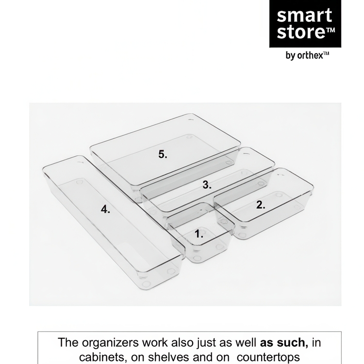 Drawer Organiser, COMPACT SORT MEDIUM, 30 x 10 x H 6 cm