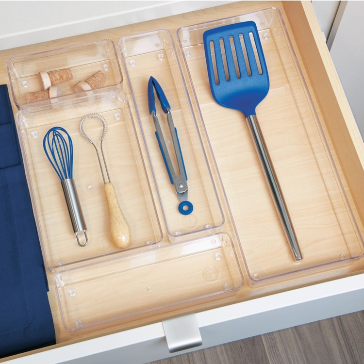 Drawer Organisers, iDESIGN DRAWER SOLUTIONS SMALL, 15,2 x 7,6 x H 5,1 cm, Transparent