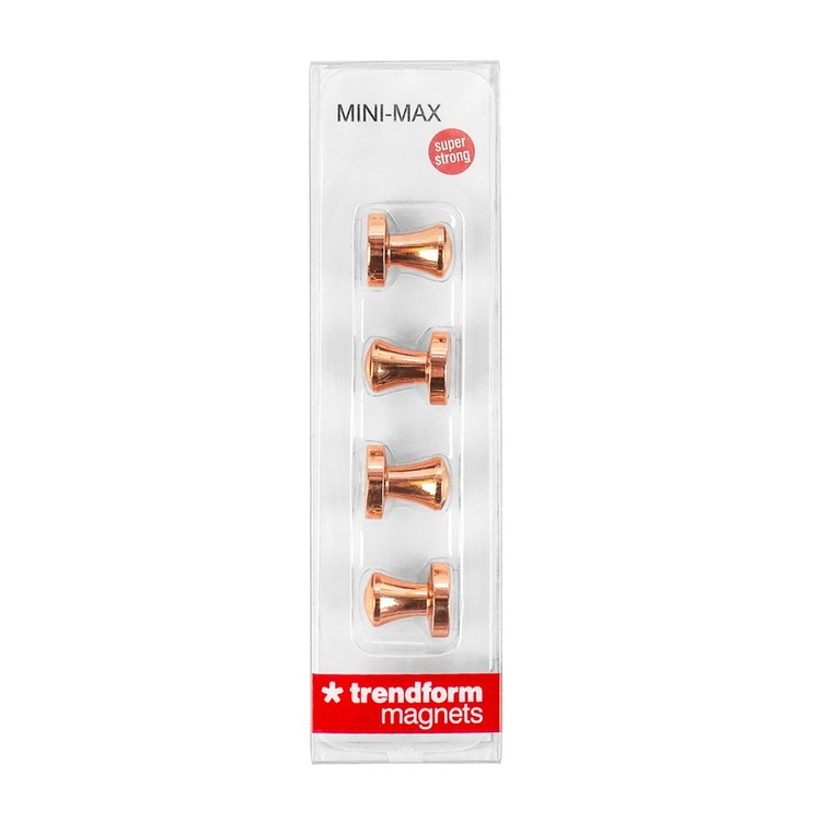 Magnets / Hooks, Super strong, Set of 4, MINI-MAX, Ø 1,4 x H 1,5 cm